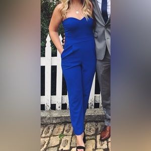 Stunning! Express royal blue jumpsuit size 2